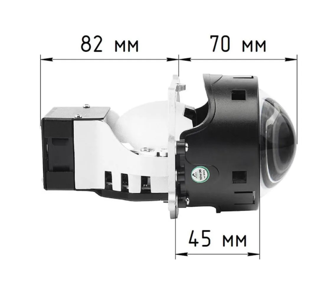 AOZOOM | LASER GEN 5 | Bi-LED модули 12V, 3", 5500K , 50W/56W, КОМП. 2 ШТ.| 3