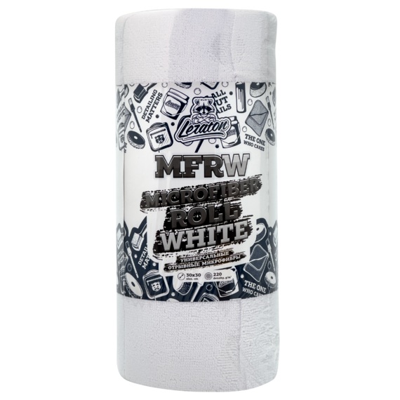 LERATON |MFRW MICROFIBER ROLL| Универсальные отрывные микрофибры (45 шт в рулоне), 30x30 220 гр/м2 | превью 1