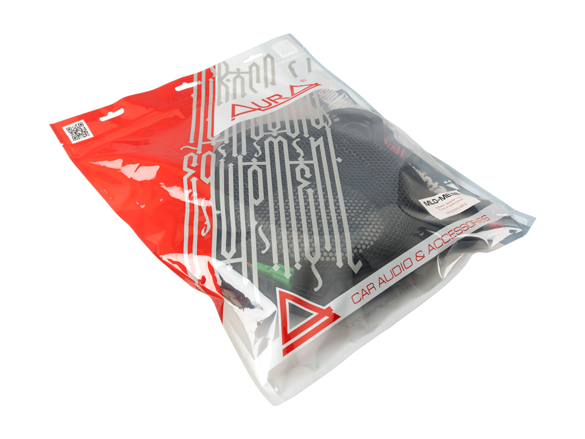 AURA | MLD-MB.6B | Кольцо-переходник 8"-->6.5" для MERCEDES, пластик, с сеткой, ЛЕВОЕ, 1шт.| превью 2