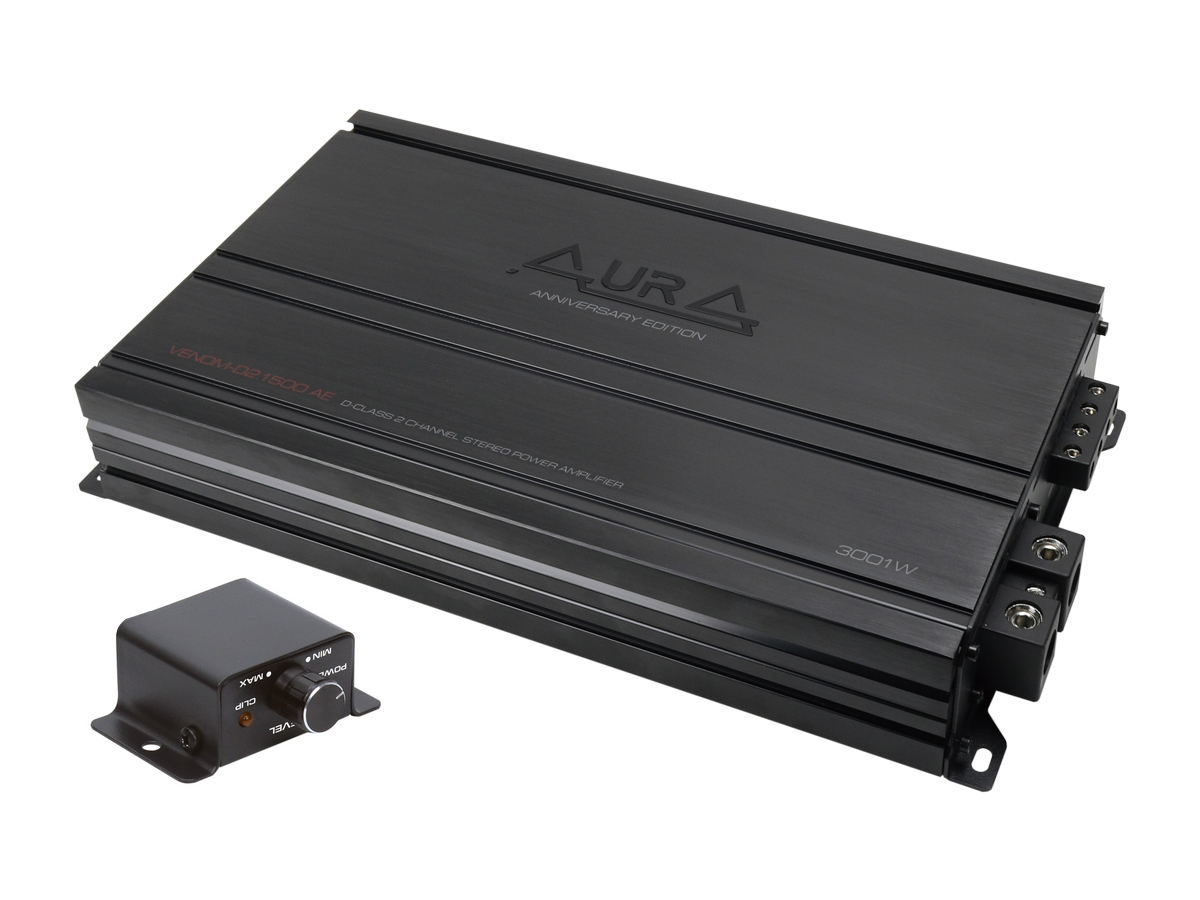 AurA | VENOM-D2.1500 AE | D-class, 2x700w (4 Ohm), 2x1100w (2 Ohm), 2x1500 (1 Ohm), ДУ| превью 1