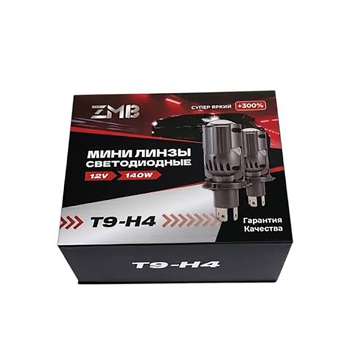 ZMB | T9-H4 | H4 Мини-линза 140Вт, 12В, 6500K, комп 2 шт. | превью 2
