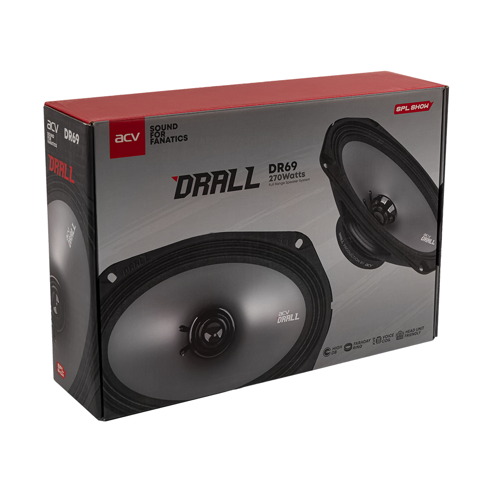 ACV | DR69 DRALL | эстрадная акустика 6х9 широкополосная/ RMS=90W/3Om/96дБ | 5
