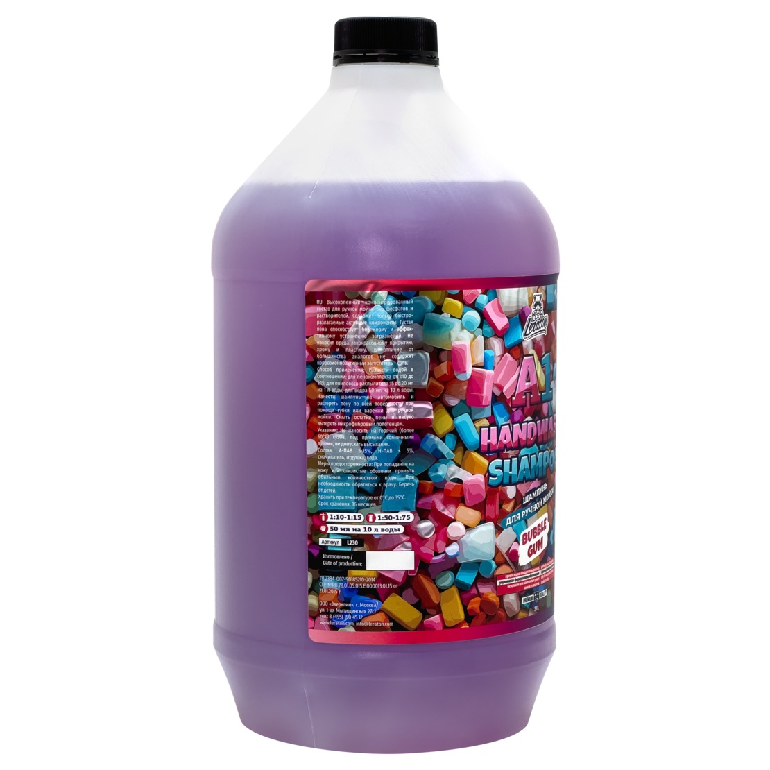 LERATON | A1 | Шампунь для ручной мойки LERATON A1 3,8л | 3