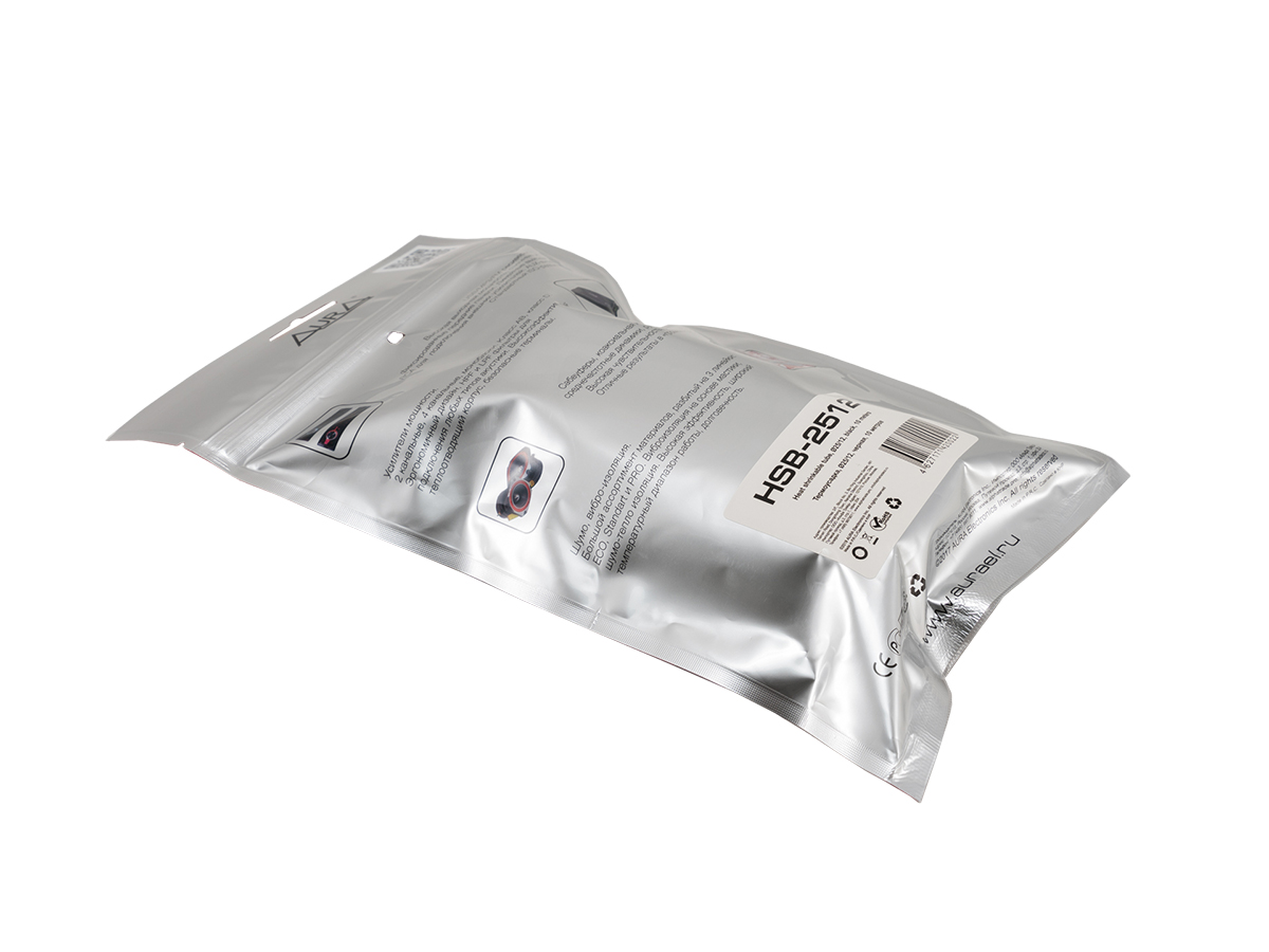 AurA | HSB-2512 | Термоусадочная трубка ЧЁРНАЯ, с логотипом, диаметр 25-12мм, 10м | превью 3