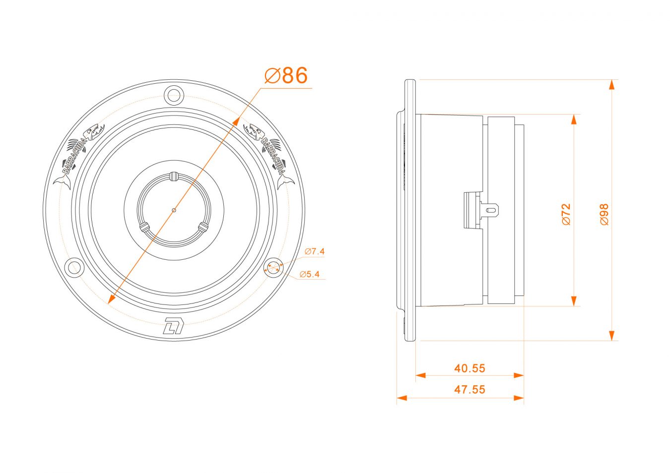 DL Audio | Barracuda Tweeter SE V.2 |  | 8
