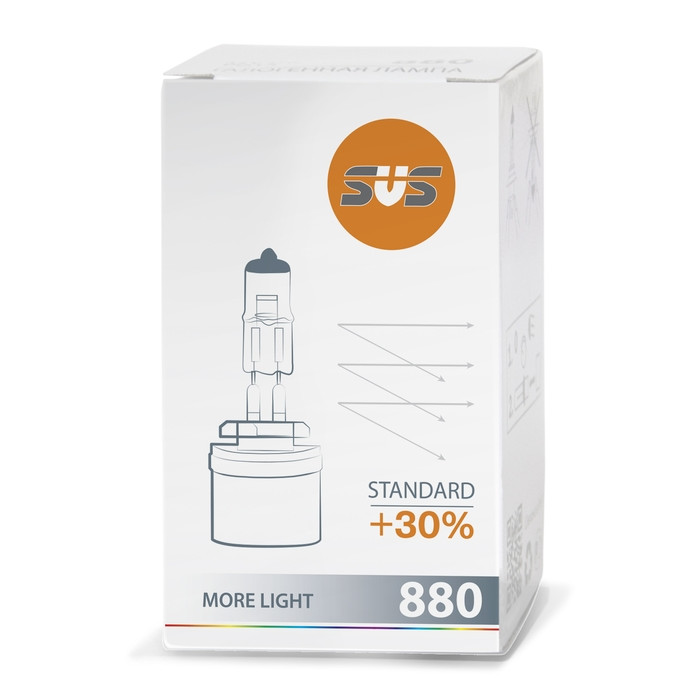 SVS | H27(880) 0200001000 Halogen  | Лампа H27 12V 27W +30% 1шт. | превью 1