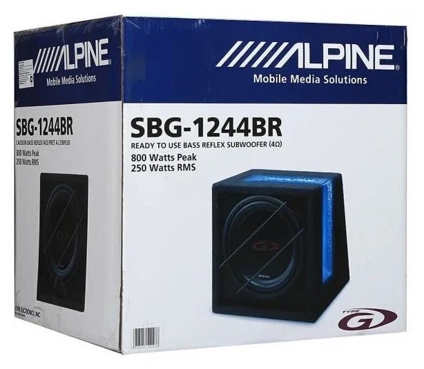 Alpine | SBG-1244BR | корп. саб с фазиком 250W RMS 800W Max | превью 3