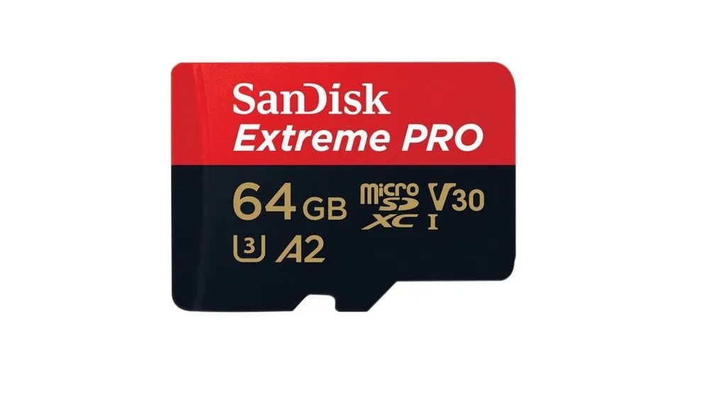 SanDisk | MicroSD 64Gb UHS-I U3 | Карта памяти 64Gb +адаптер, Class 10 ExtrimPro UHS-I U3| 2