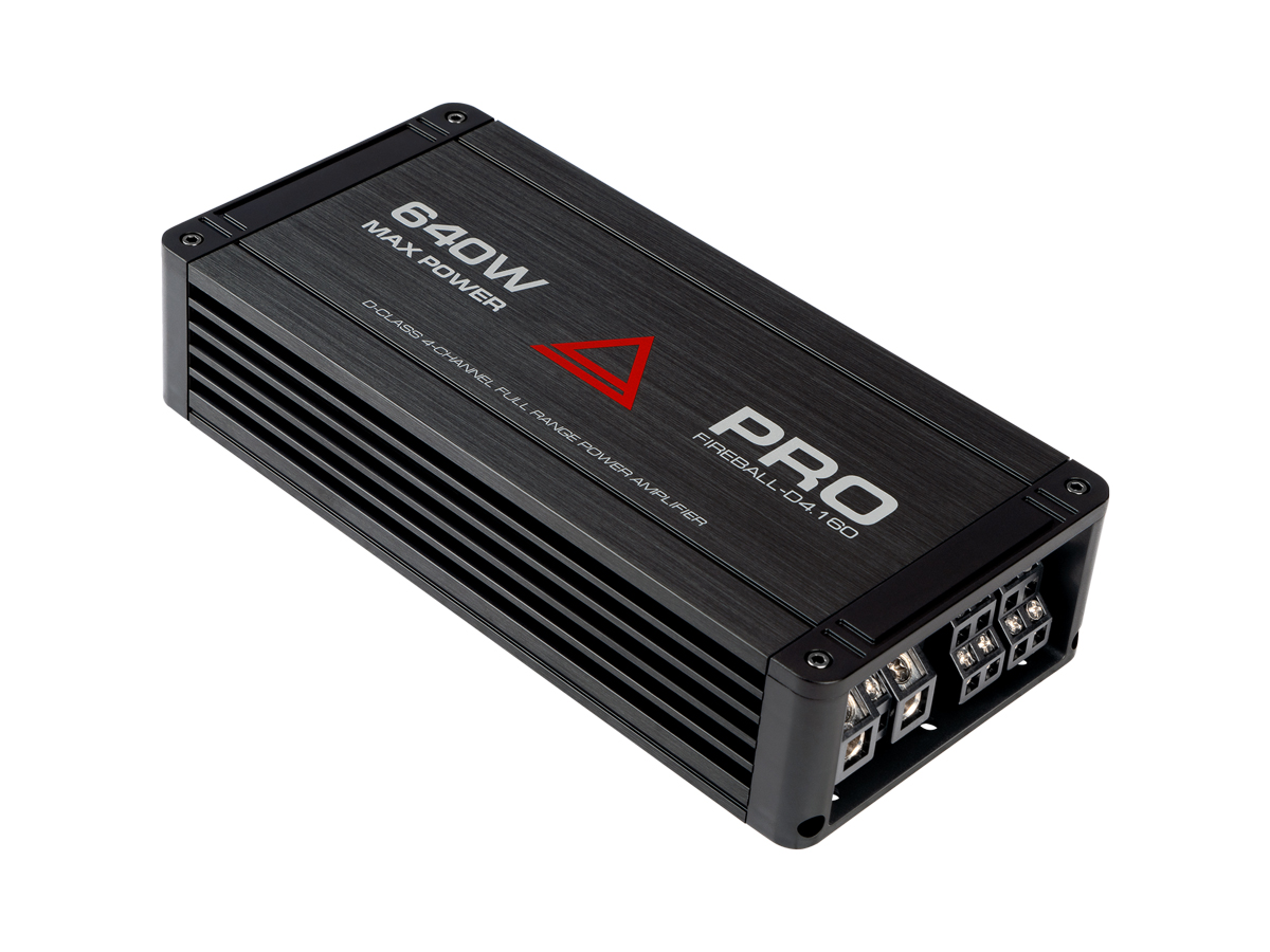 AurA | FIREBALL-4.160 PRO | 4x100w (4 Ohm), 4x160w (2 Ohm), 2x320w (4 Ohm), LPF/HPF, 10Hz - 25kHz | превью 1