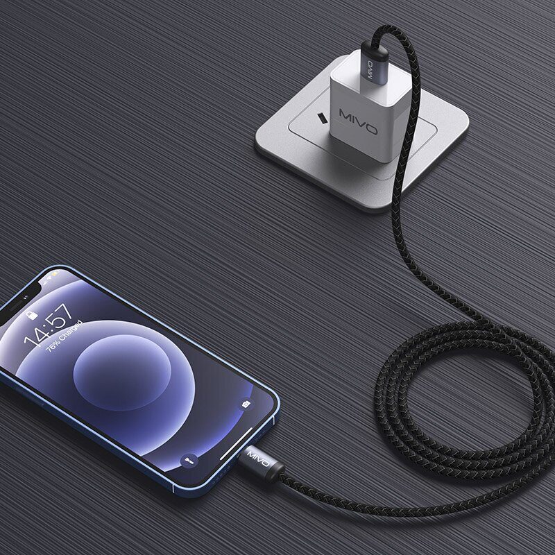 Mivo | MX-49L | Кабель Lighting Mivo - USB 2.4 А  1 м  | превью 2