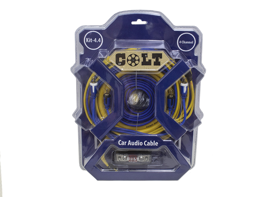 COLT | KIT44 | Набор проводов для 4-х канального усилителя (4 GA) гибкий силикон, омедненный алюм | 1