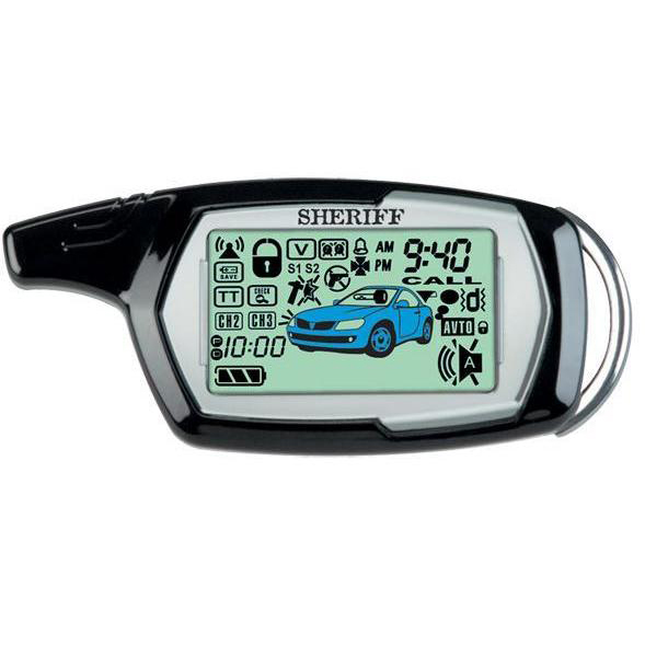 Sheriff | ZX-940 | без сирены ЖКдис.NEW.раб.с картой  2000м,контр.темпер. и напряжения| превью 1