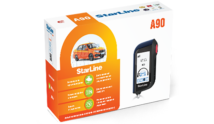 StarLine | A90 BT ECO | ЖК брелок, без CAN, автозапуск | 1