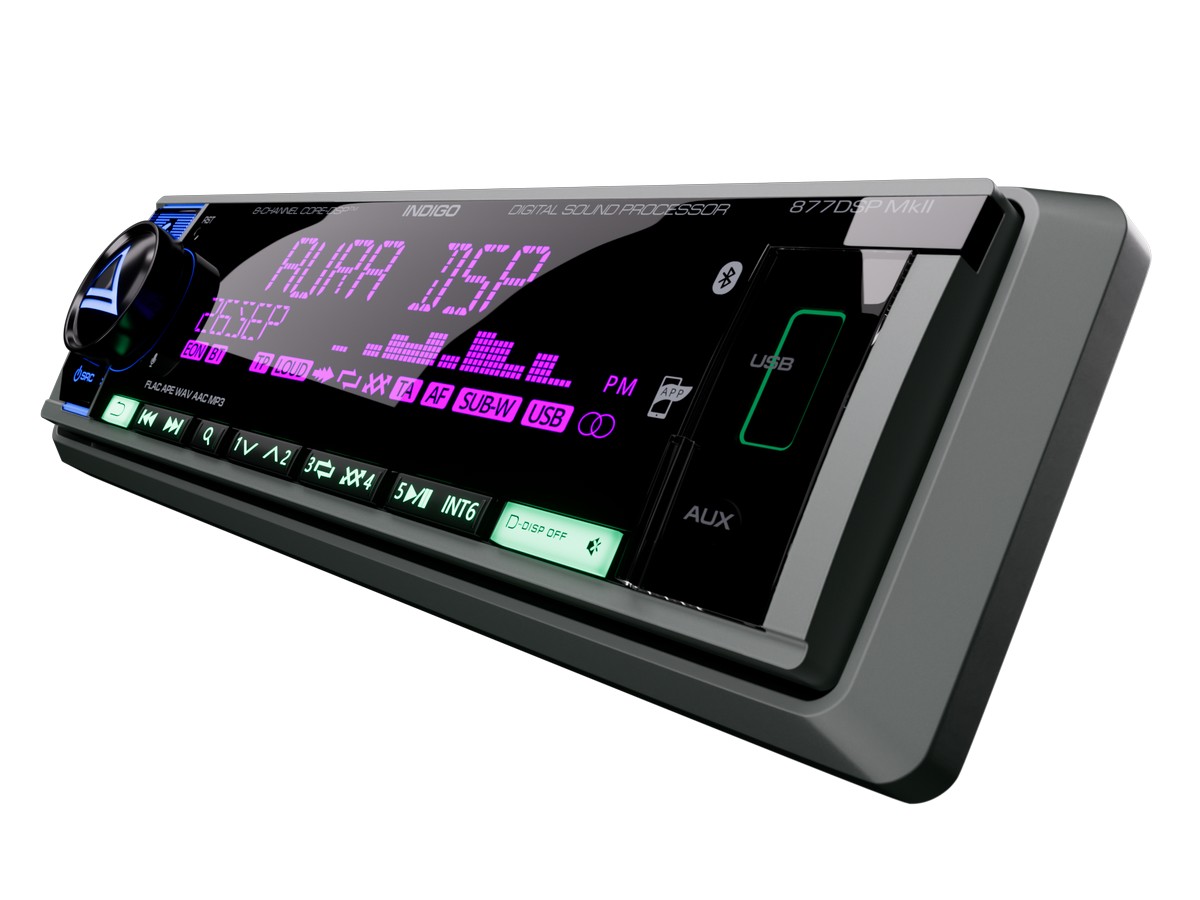 AurA | INDIGO-877DSP MkII | CORE-DSP (8 RCA, 6V), FLAC, BT 5.3, APP, 3-ZONE RGB, D-SWC, ДУ | превью 3