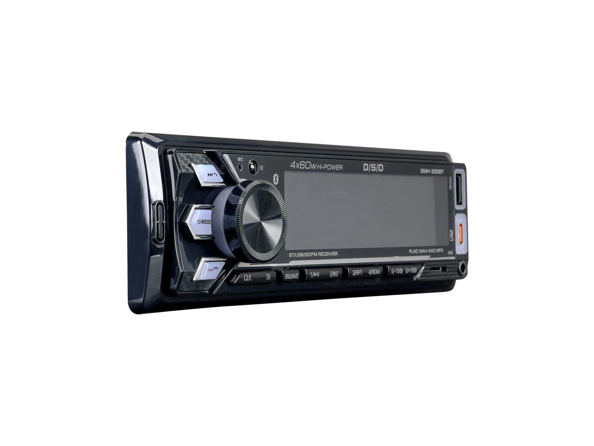 D/S/D | DMH-300BT | 4x60w, FLAC, 2хUSB/BT, большой дисплей, 2хДУ, APP, 3 пары RCA, мультицвет | превью 2
