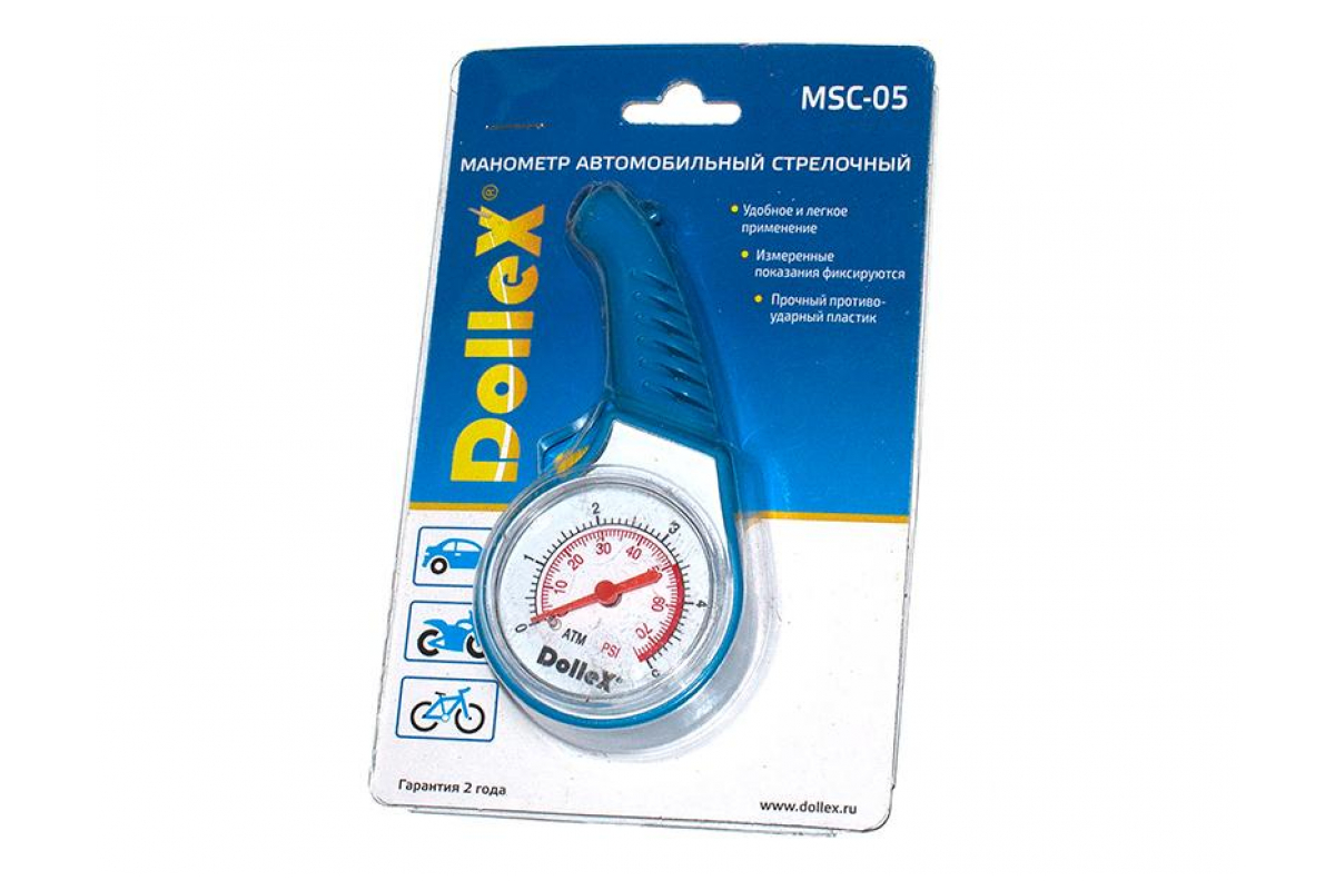 DolleX | MSC-05| Манометр пластик.5 ATM| 3