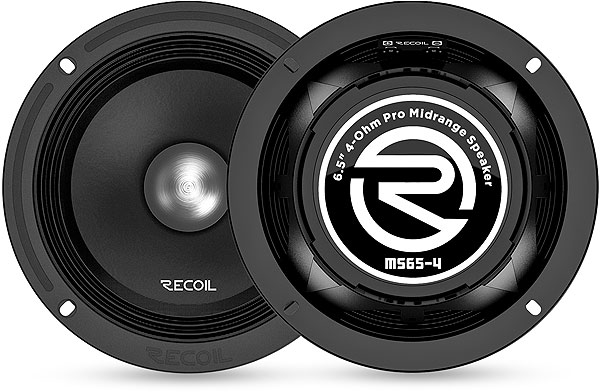 Recoil | MS65-4P | эстрад.акустика, 6.5"(165ММ), 3Ом, 107-12000Hz, RMS/Peak - 150W/300W | 1