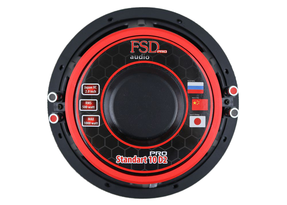 FSD audio | Standart 10 D2 Pro | 10", 2+2 Om. 300 Вт RMS 600 Вт MAX | 3