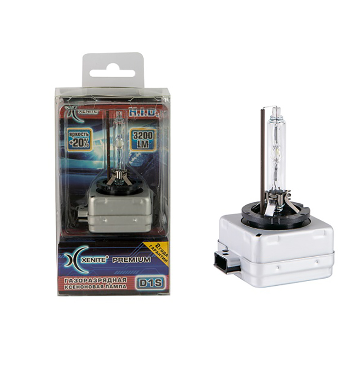 XENITE | PREMIUM D1S 4300K | Комплект 1шт  D1S 4300K , яркость+20% | превью 1