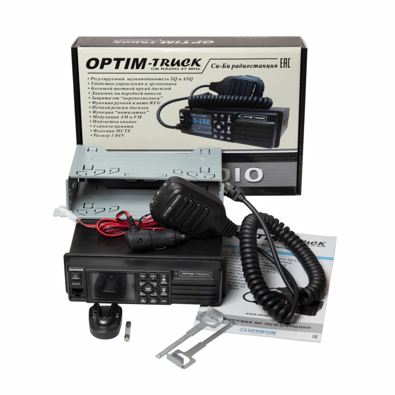 Optim | OPTIM-TRUCK | 4Вт, 1DIN, 12/24V, авто/ручн. шумодав, "антизатык" | 2