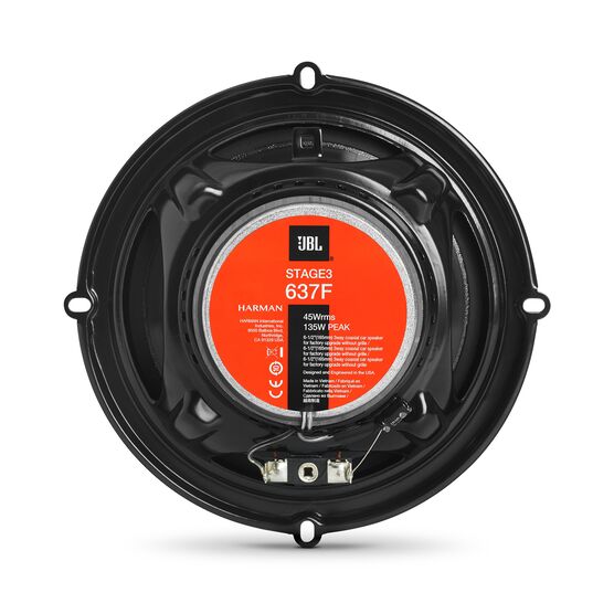 JBL | STAGE3 637F | 6" (16cm), 3-х полосная, коаксиальная, Без Сеток,   Глубина 48,5 мм | 4