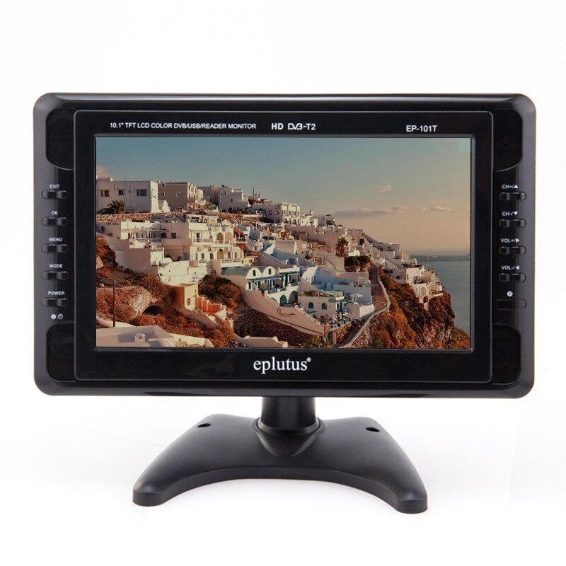 Eplutus | EP-101T Black | 10" встроенный DVB-T2, USB, внутренний аккумулятор | 1