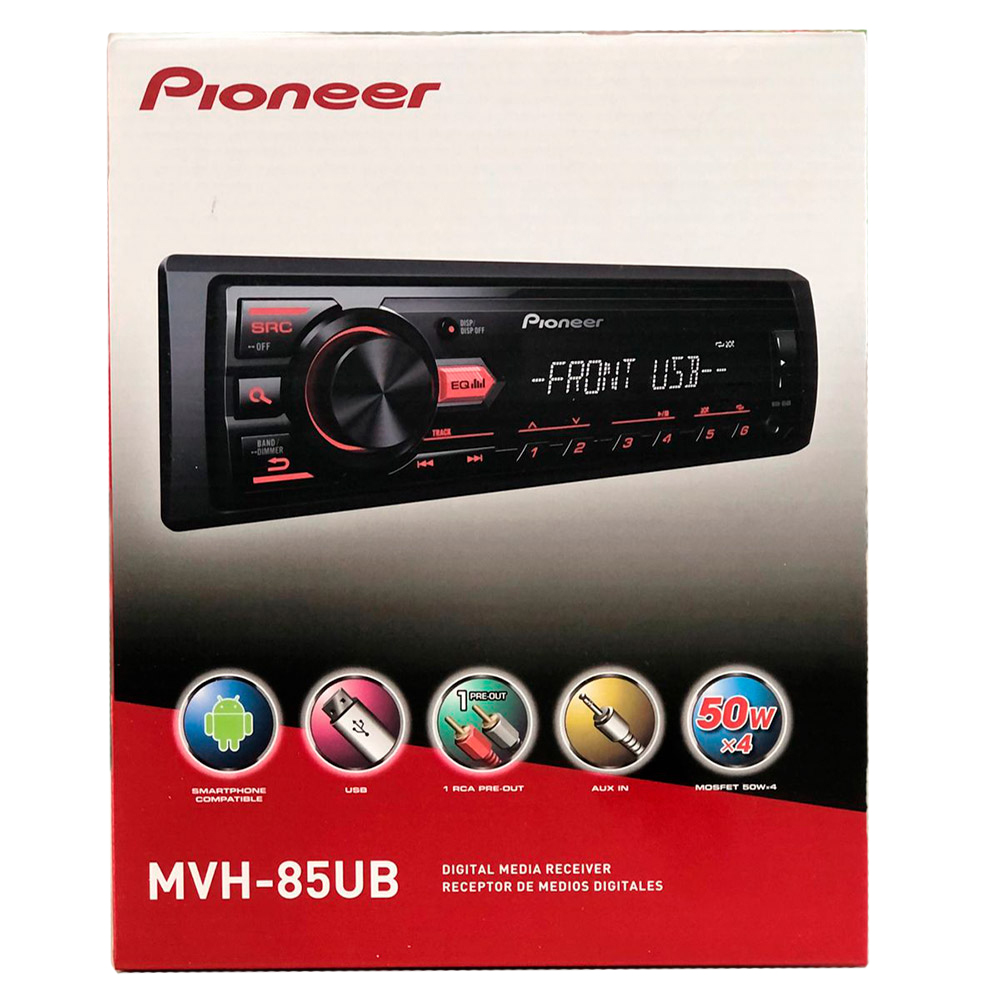 Pioneer | MVH-85UB | 50х4, красн. кн-ки FLAC,USB, AUX,RCA, | превью 3