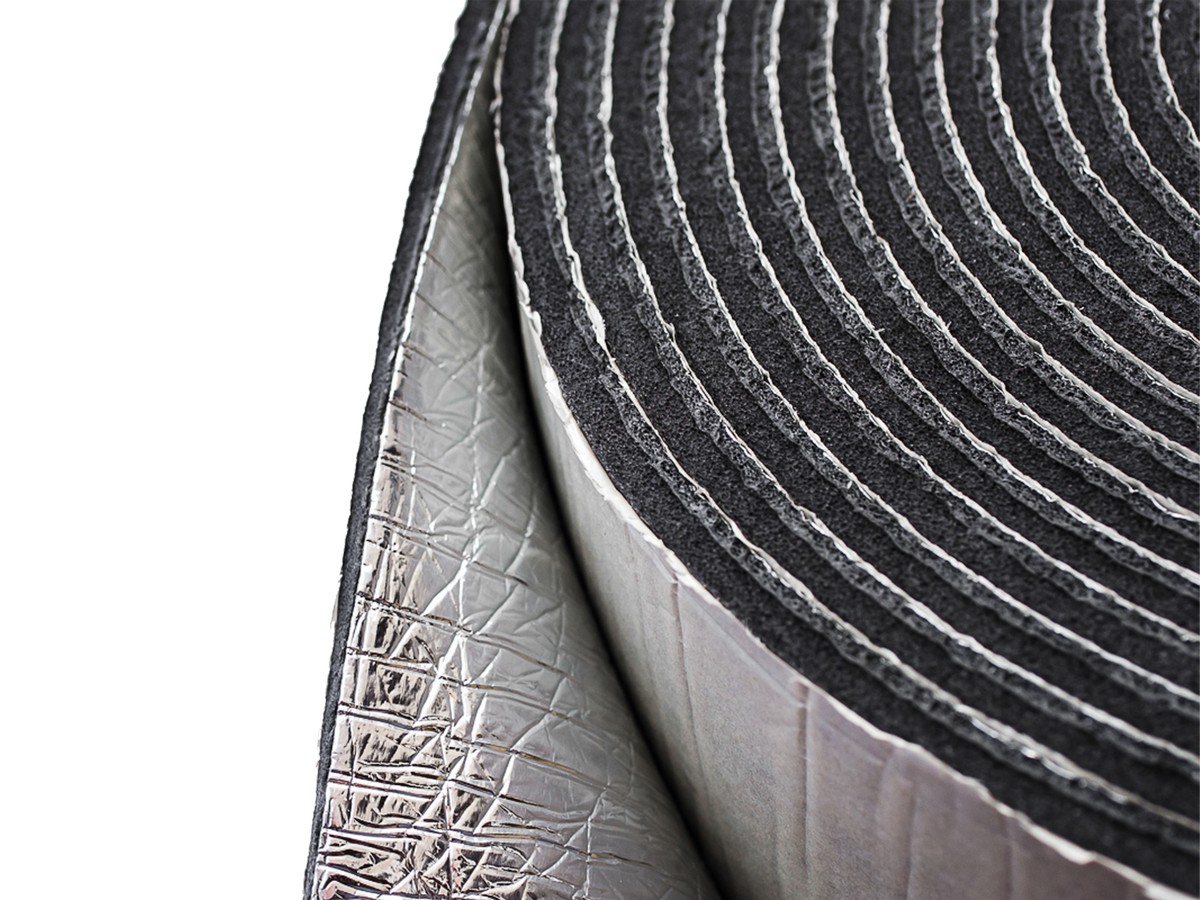 AurA | Изолонтейп 4мм Фольга РУЛОН | 20 кв. м, аналог Сплен 3004 с фольгой толщ. 4 мм, .| 1