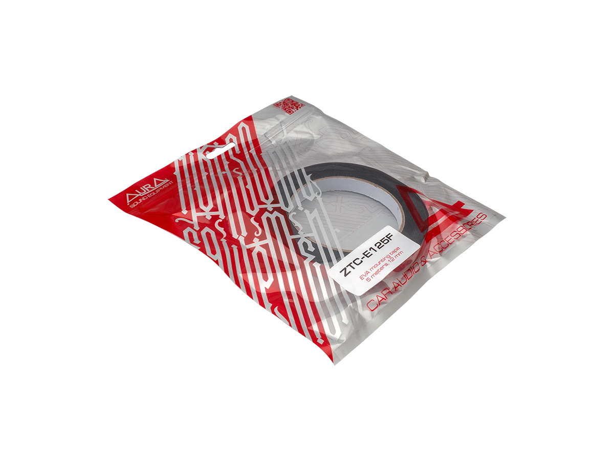 Скотч двусторонний | AurA ZTC-E125F | EVA клейкая лента, серая, 1.0 mm x 12mm x 5m | превью 2