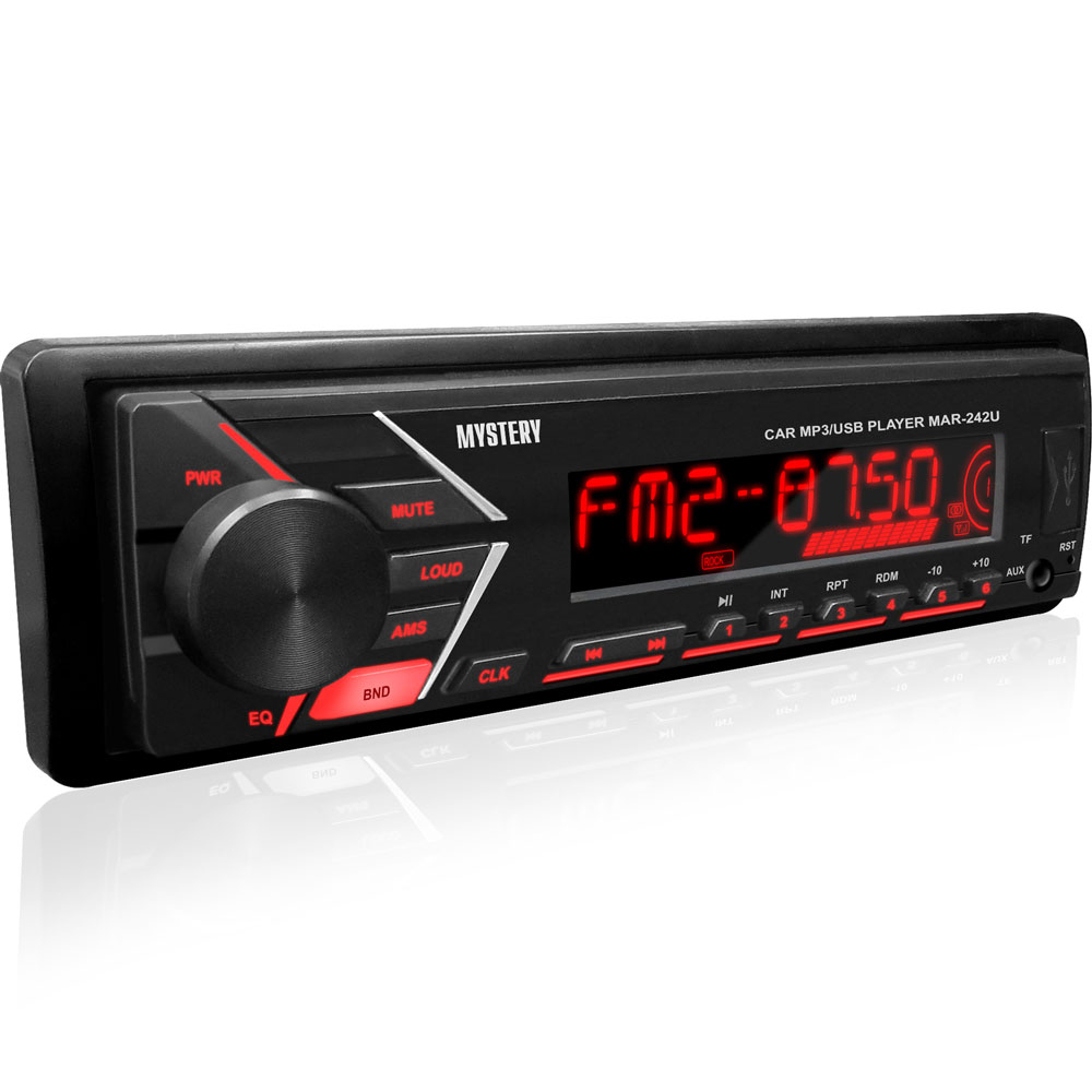 Mystery | MAR-242U | 50х4, красная подсветка, USB, SD, AUX, 1RCA | 1