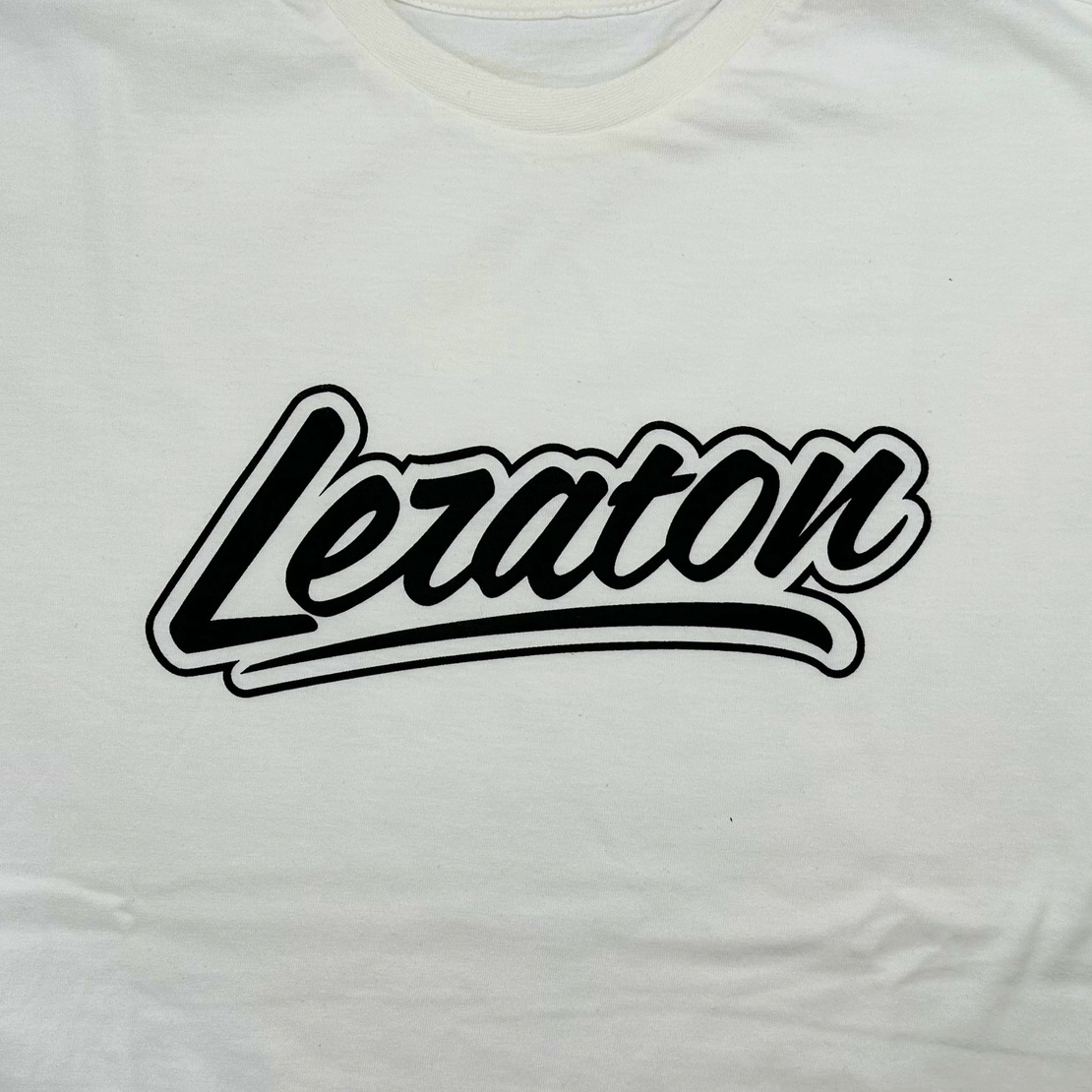 LERATON | WEAR | Футболка оверсайз «Leraton» (Big Logo) молочная, размер XXL | превью 2