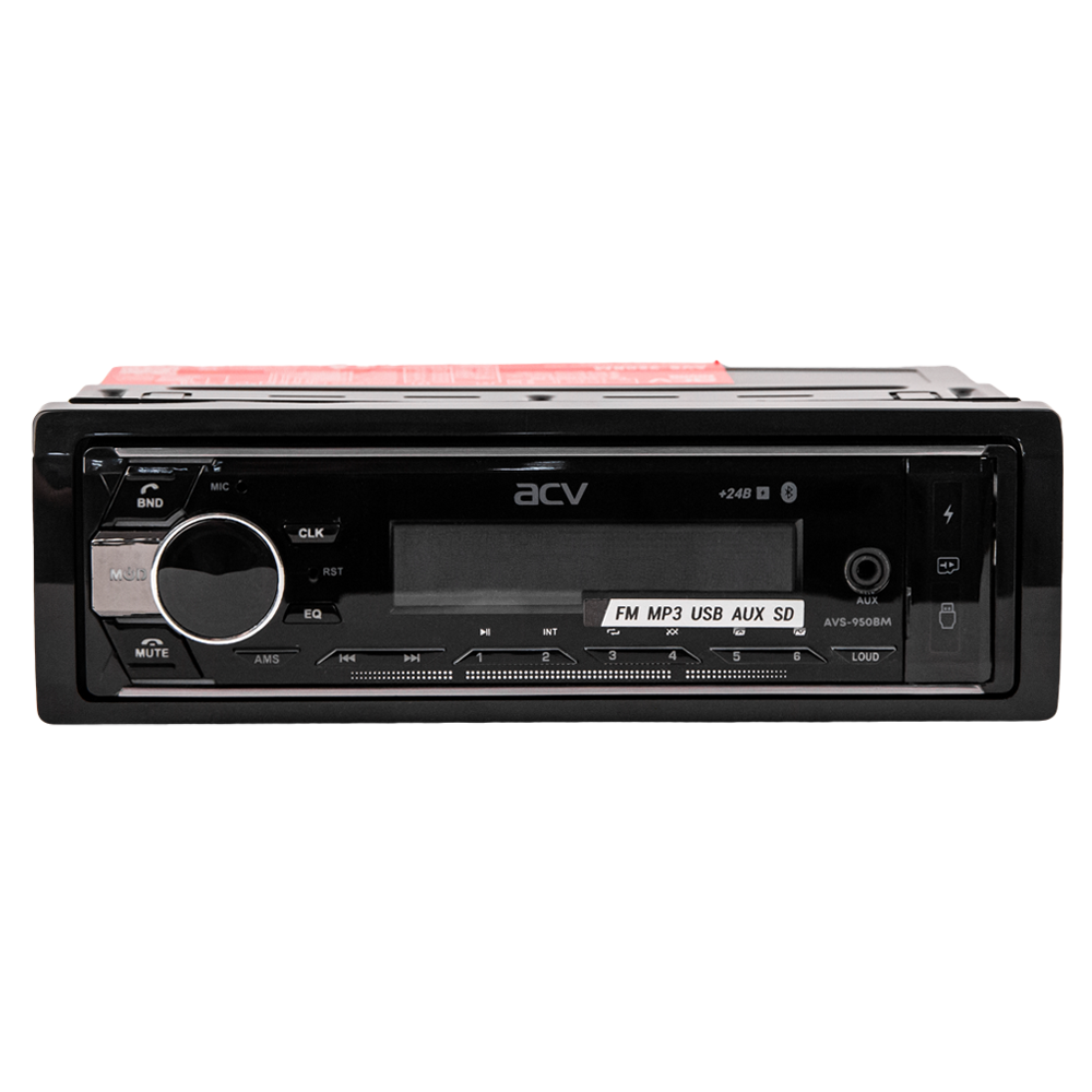 ACV | AVS-950BM |  24V!/мультицвет/BT/2USB/Charge/SD/FM/AUX/MP3/4*45/фикс.панель | превью 2