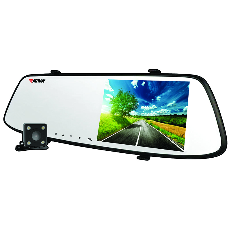 ARTWAY | AV-604 | Зеркало с регистратором SFHD, экр. 5", 2 камеры, ParkAssist | 1
