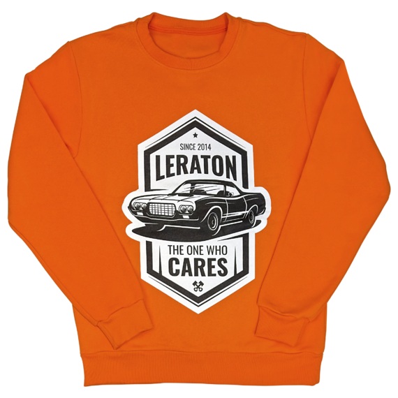 LERATON | WEAR | Свитшот c начесом Premium «Ranchero the one who cares» оранжевый, размер L | 1