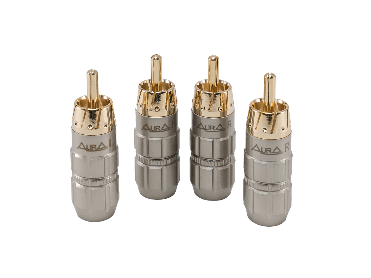 AurA | RCA-P619 | RCA - коннектор для кабеля до 6 мм, 4шт., блистер | превью 1