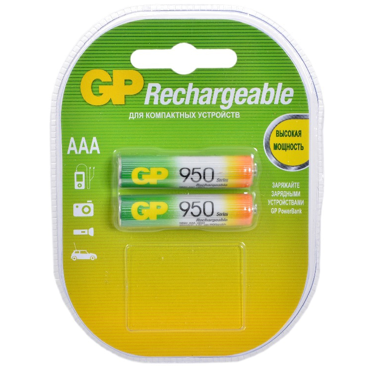 Аккумулятор | ААA R3 GP 950mAh | Аккумулятор ААA 1,5V R3, 2шт. в упак. цена за 1шт   | 1
