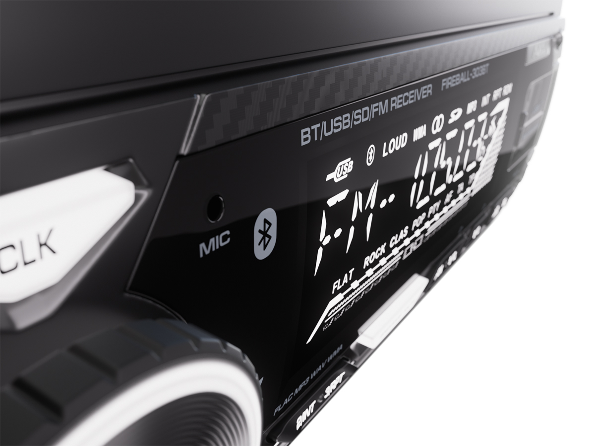 AurA | FIREBALL-303BT | 4х51w, FLAC, 2xUSB/BT, APP, 2 пары RCA, белые кнопки | 4