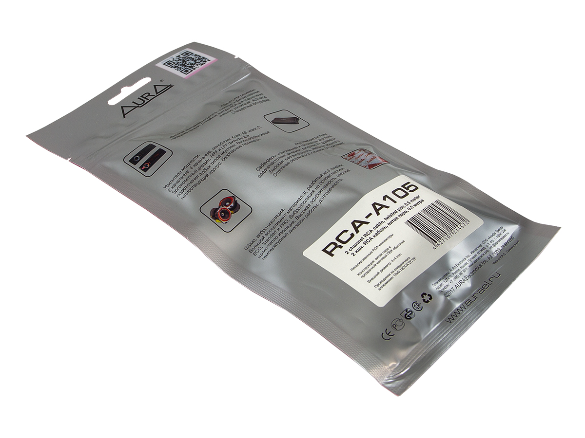 AurA | RCA-A105 MkII  | RCA-кабель 0.5 метра, 2 канала, витая пара | превью 3