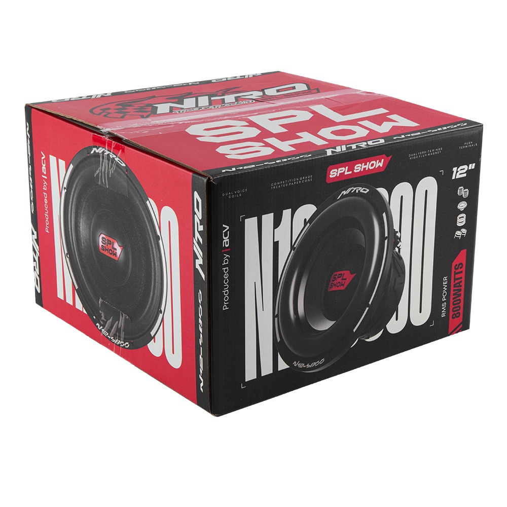 ACV | SPL SHOW NITRO N12-S800D1 | Сабвуфер 12'/RMS=800W/1+1Om  | 6