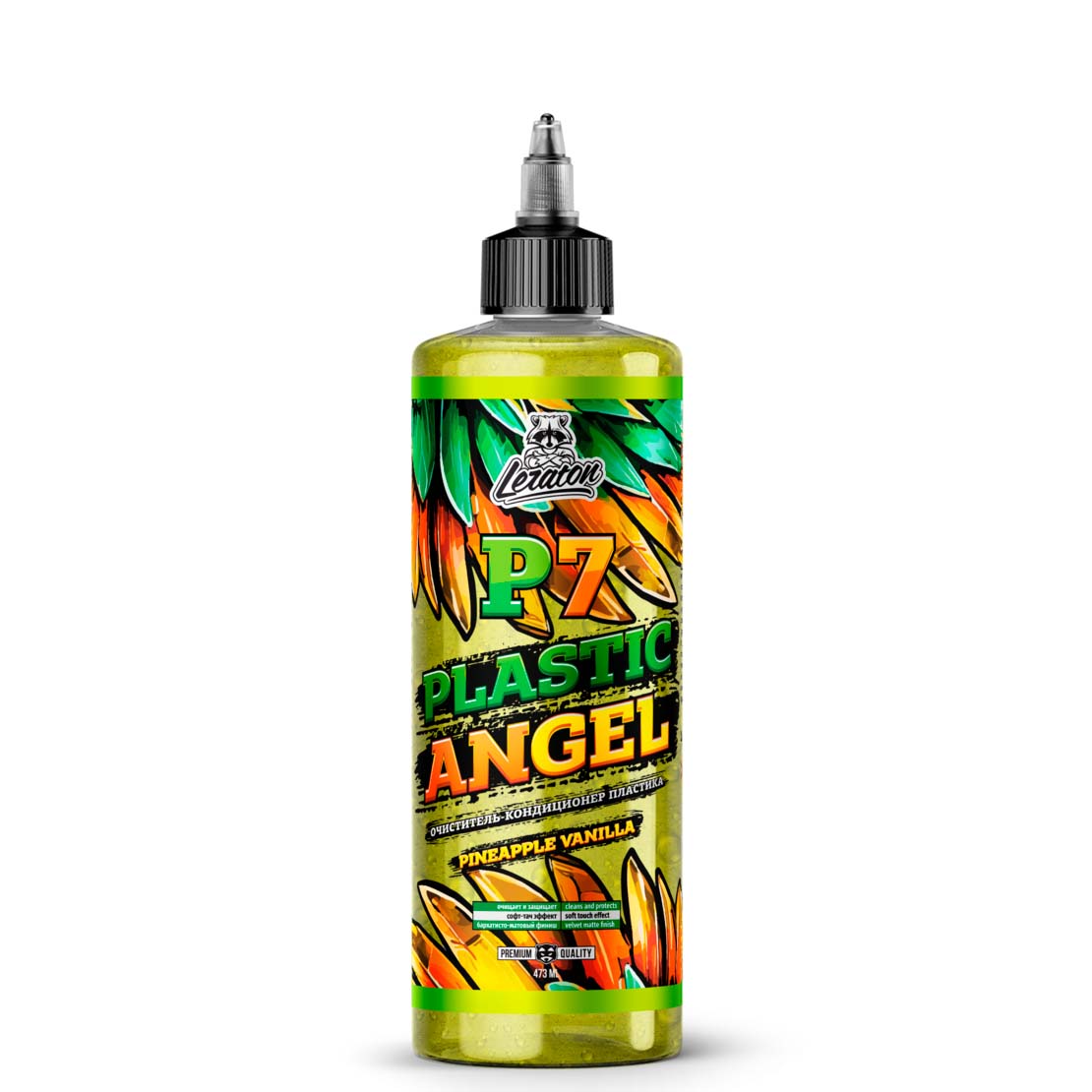 LERATON | P7 | Очиститель-кондиционер пластика PLASTIC ANGEL PINEAPPLE VANILLA 473 мл | 1