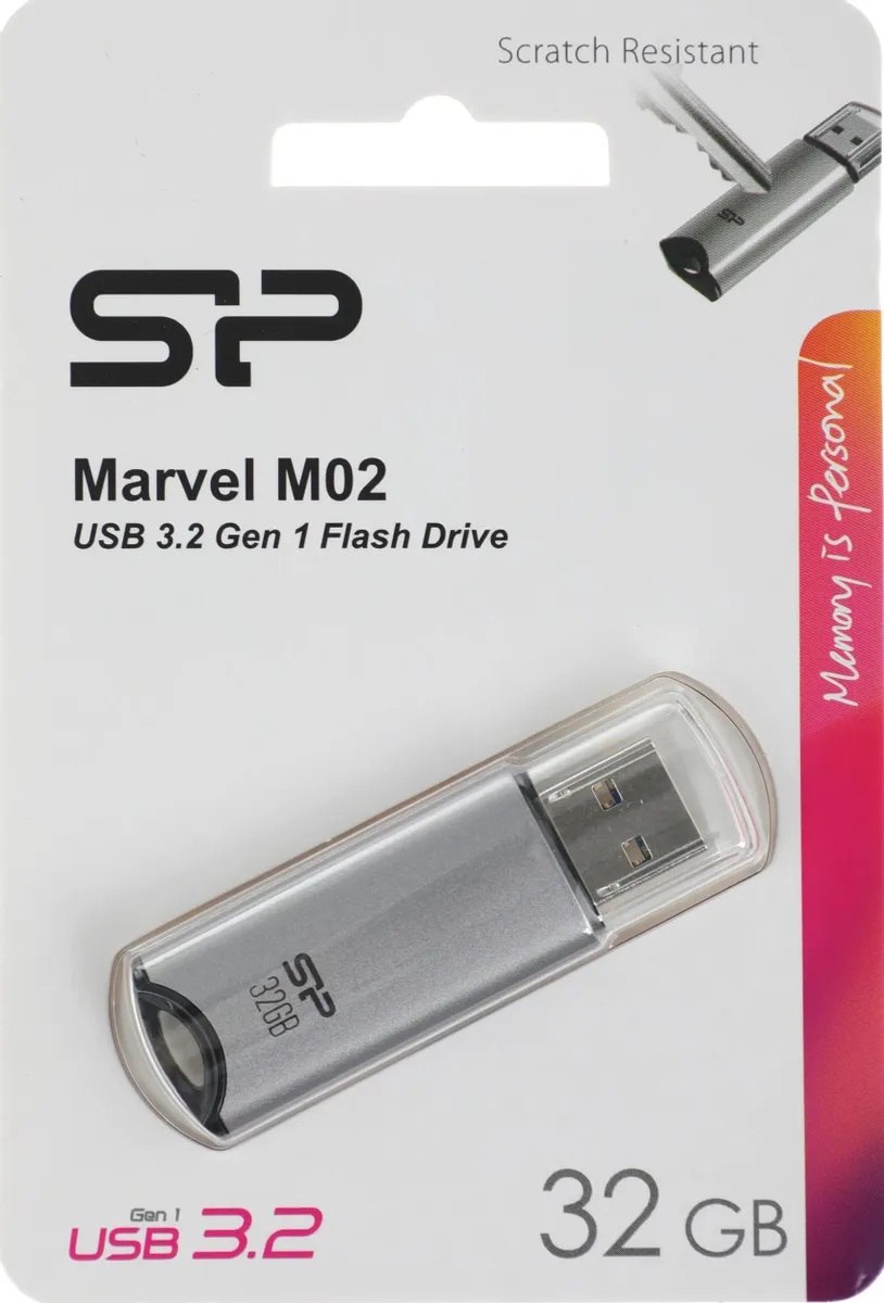 Silicon Power | 32GB | Модуль памяти USB 3.2 32GB Marvel M02 серебро| превью 2