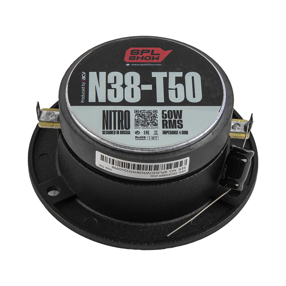 ACV | SPL SHOW NITRO N38-T50 | ВЧ 9,6 см /RMS=50Вт/Om. | 4