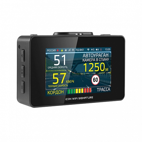 iBOX | iCON  WiFi Signature  | Вид.+РАДАР,  GPS,  экран 3" | превью 2