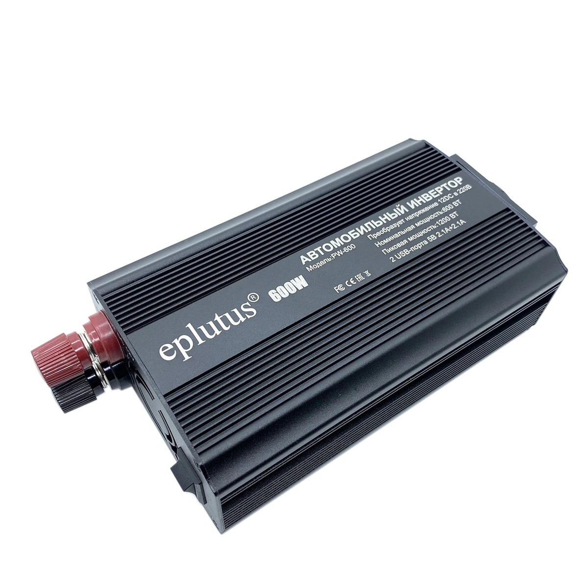 Eplutus | PW-600 | преобразователь напряжения  12V-220V, 300 Вт, порт USB | превью 3