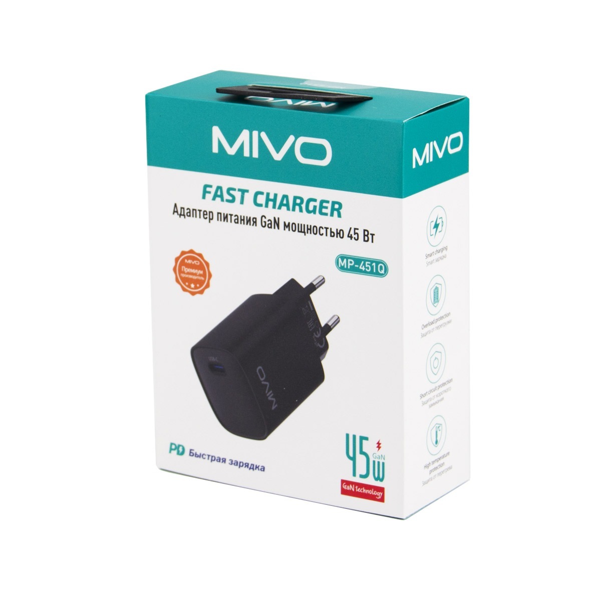 Mivo | MP-451Q | Сетевое ЗУ  | превью 3