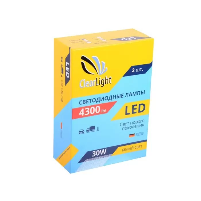 Clearlight | LED H3 | Лампа LED H3 4300 Lm (2 шт.) 12 в. | превью 1