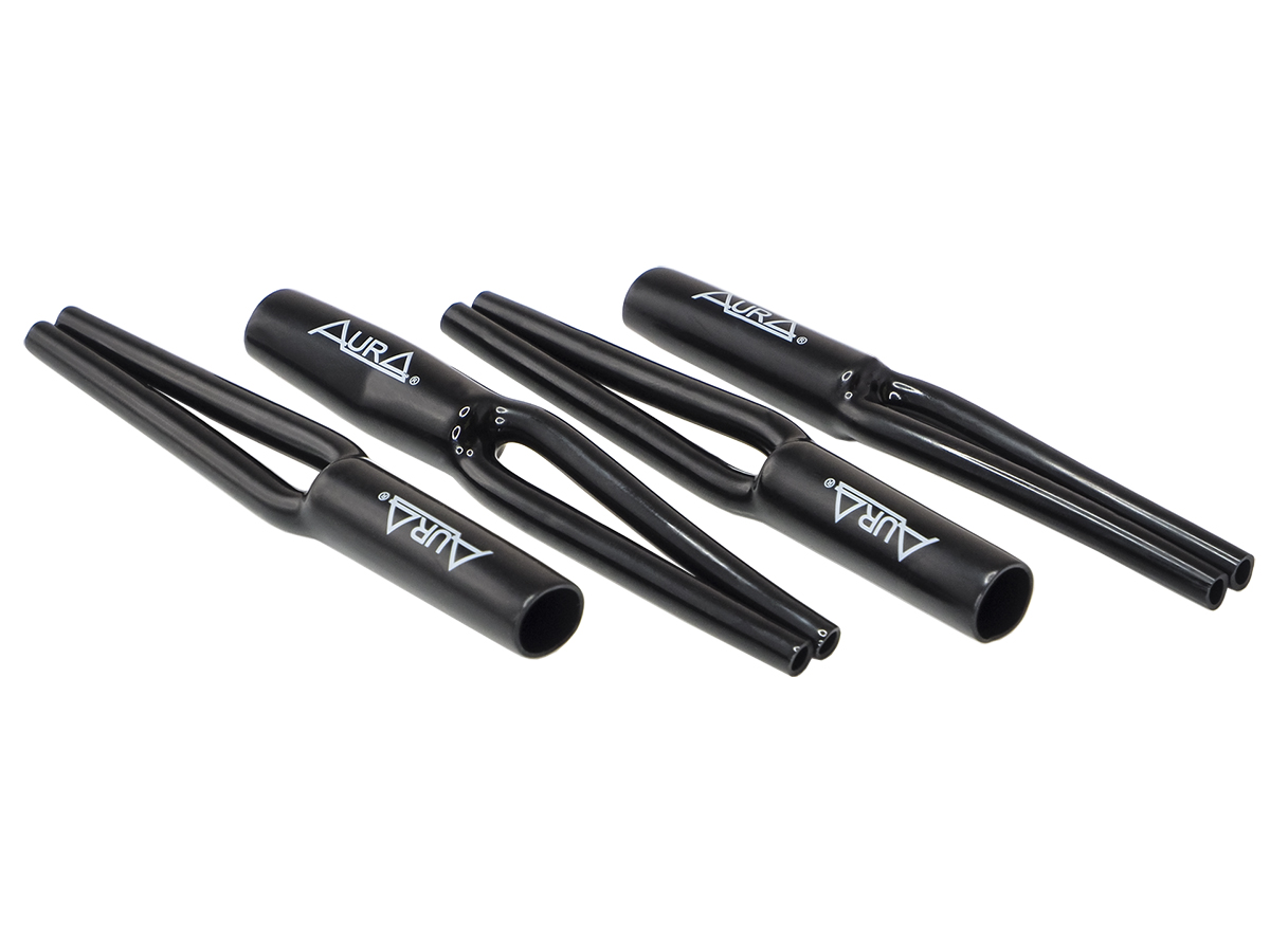 AurA | RCA-Y11B | Y-кембрики (штаны) для RCA-кабеля, 11мм, черные, 4 ШТ. | превью 1
