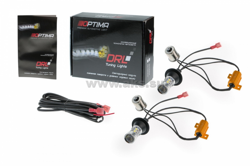 OPTIMA | LED DRL PY21W| ЦОКОЛЬ В место лампы поворотника Ходовые огни + поворотник  | превью 1