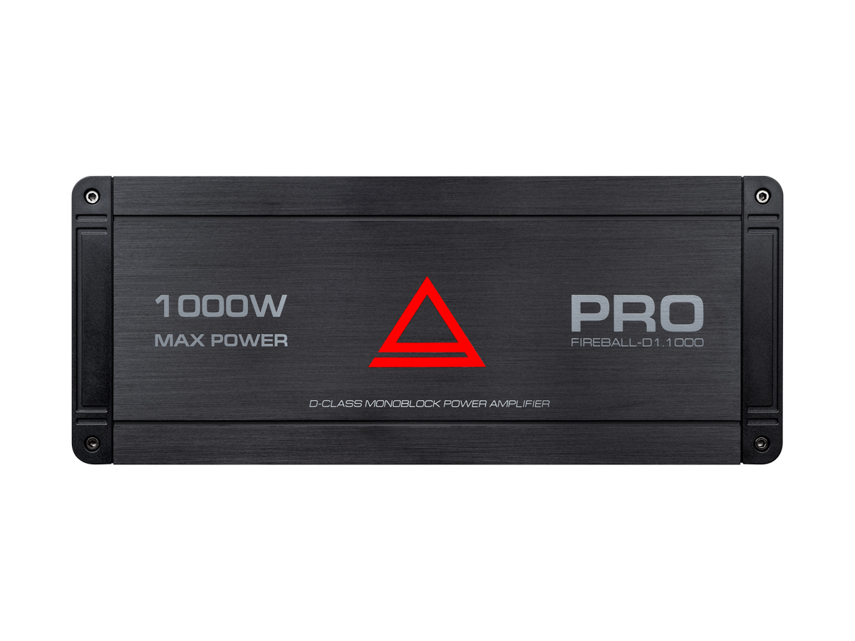 AurA | FIREBALL-D1.1000 PRO | 1x400w (4 Ohm), 1x680w (2 Ohm), 1x1000w (1 Ohm), 35Hz-250Hz, ДУ | 4