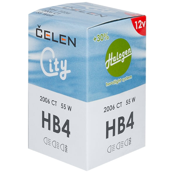 CELEN | HB4 2006CT Halogen | Лампа Halogen City + 30% HB4 12V 55W  СИНЯЯ | превью 1